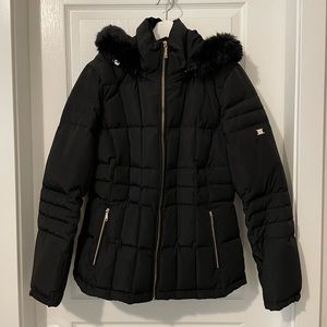 CK winter puffer jacket with detachable hood